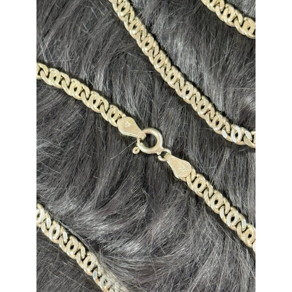 Sterling Silver 925 Link Chain Necklace - Picture 5 of 6